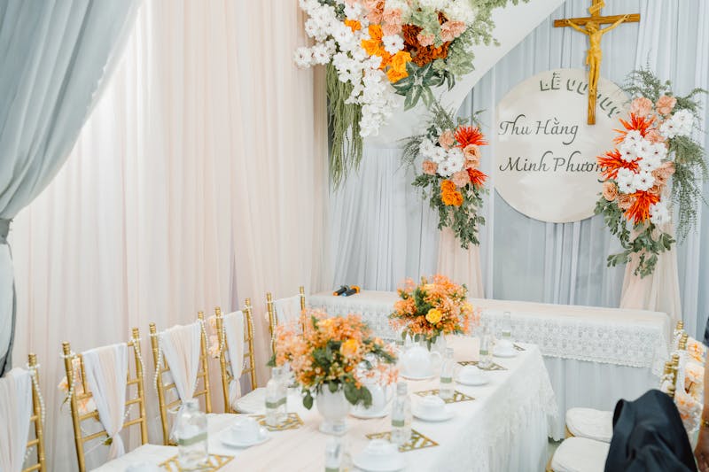 Exemple de liste de groupes pour les photos de mariage sur une feuille imprimée