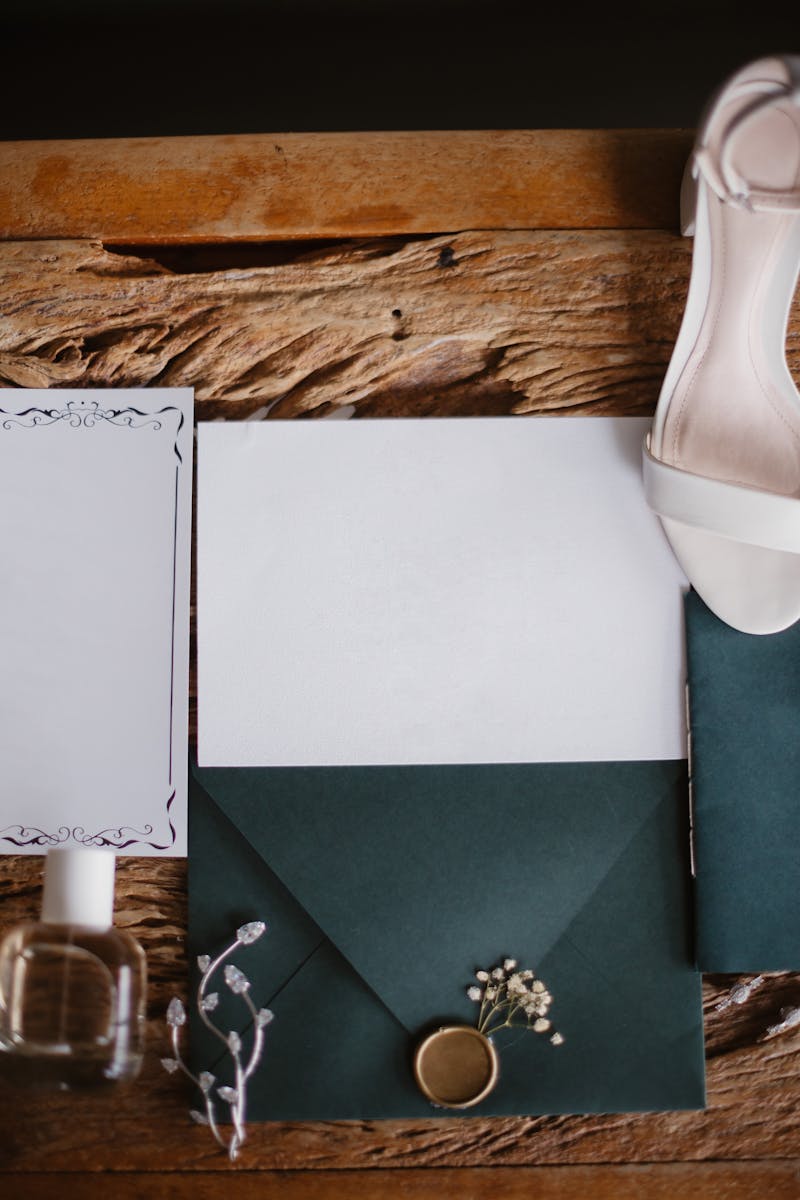 Exemple de mood board pour un mariage avec des inspirations de couleurs, textures et ambiances